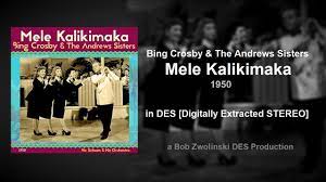 Bing Crosby – Mele Kalikimaka ft The Andrews Sisters