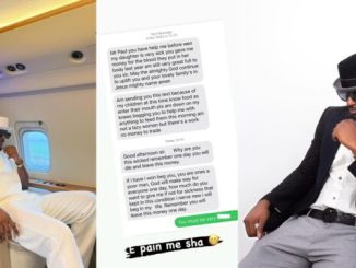 Paul Okoye exposes a conversation where a woman he previously aided now curses him